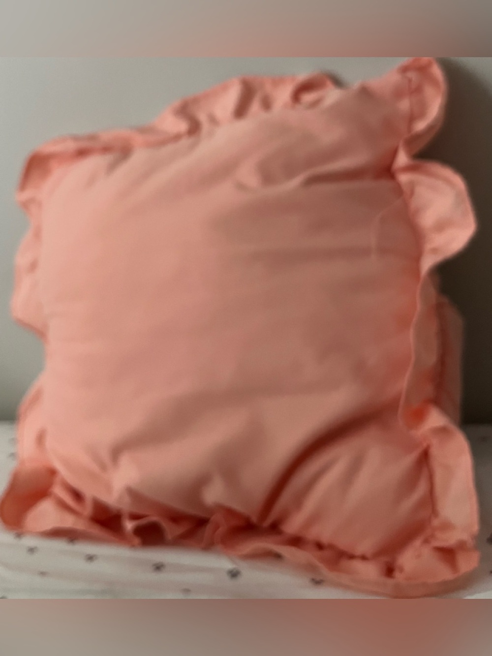 Tufted Decorative Pillow in Peach Pink - Picture 3 of 6